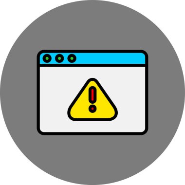 Uyarı simgesi vektör illüstrasyonu