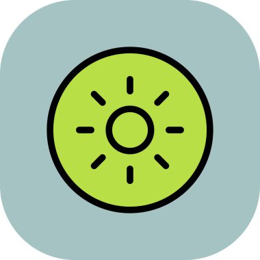 Bir çörek simgesinin vektör illüstrasyonu