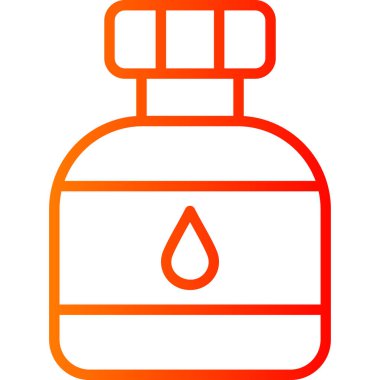 Parfüm şişesi simgesi, modern tasarım illüstrasyonu