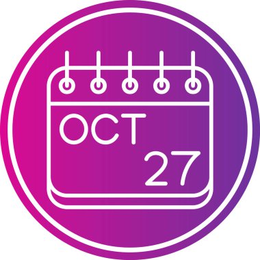 Takvim simgesinin vektör illüstrasyonu