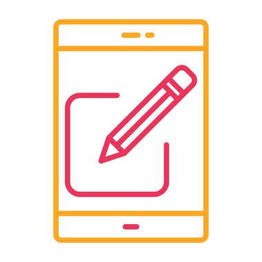 akıllı telefon simgesi vektör illüstrasyonu