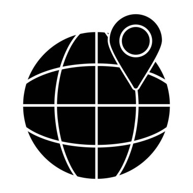 harita işaretçisi düz simgesi