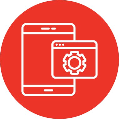 mobil vektör resimleme tasarımı