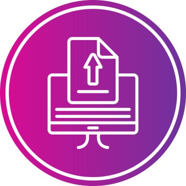 Belge simgesinin vektör illüstrasyonu