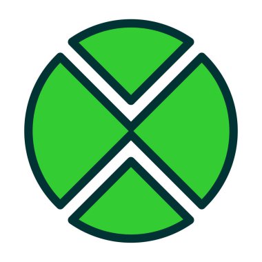 X harfi çapraz logo tasarım şablonu vektörü