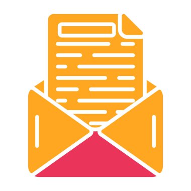 Zarf. Web simgesi basit illüstrasyon