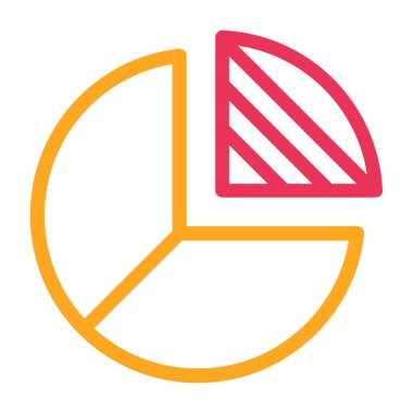 Pasta grafiği vektör illüstrasyonu