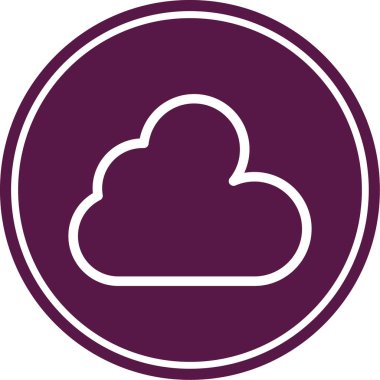 bulut hesaplama vektörü simgesi