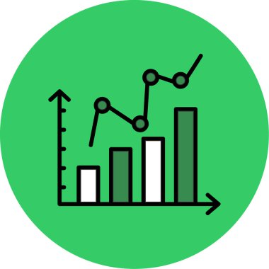 Grafik ve simgenin vektör illüstrasyonu