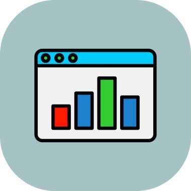 Web analytics kutsal kişilerin resmi, vektör çizim