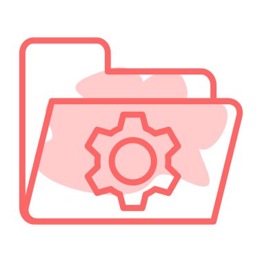 Teçhizat Web simgesi basit illüstrasyon