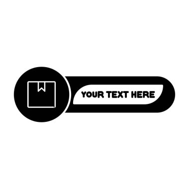 Vektör logosu, siyah ikon, izole, beyaz ve modern. yaratıcı ve modern işaret.