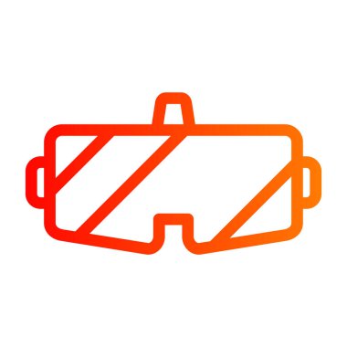 Modern b 'nin vektör illüstrasyonunda gaz ikonu yok