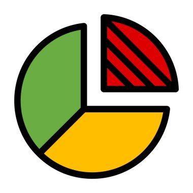 grafik pasta ikonu. Web için turta vektör simgelerinin özet çizimi