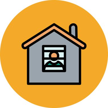 ev simgesi vektör illüstrasyonu