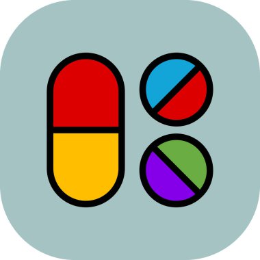 hap vektör resimleme simgesi