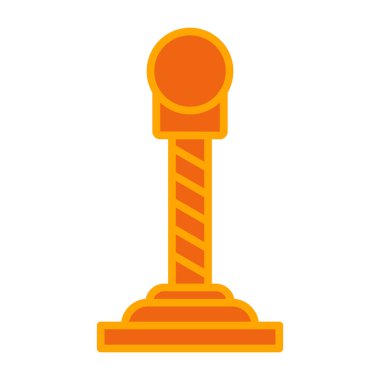 Kurdele ikon vektör illüstrasyon tasarımı ile altın madalya