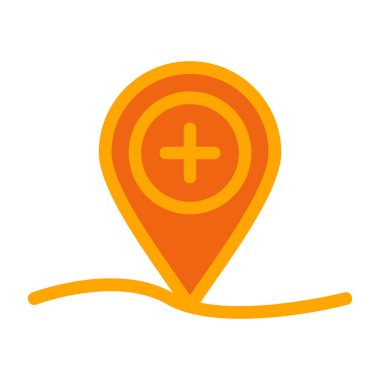 İğne işaretleyici simgesi. Harita konumu simgesi. gps sembolü.