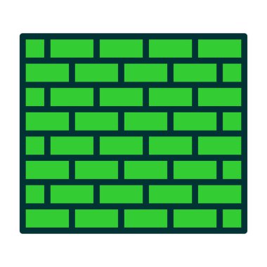 Tuğla duvarı. tuğla duvar simgesi.