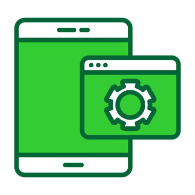 akıllı telefon simgesi soyut arkaplanda izole edildi