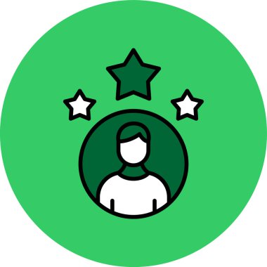 Benzersiz kullanıcı profili vektör simgesi