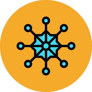 Modern simgenin vektör illüstrasyonu