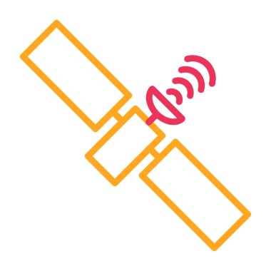 Uydu. Web simgesi basit illüstrasyon