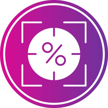 İndirim simgesinin vektör illüstrasyonu