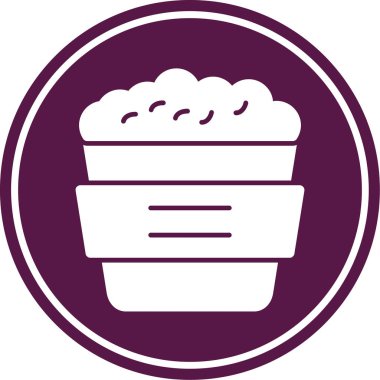 Yemek. Web simgesi vektör illüstrasyonu