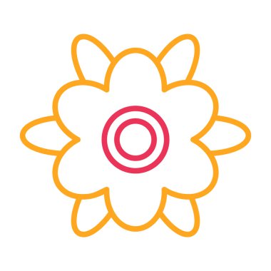 çiçek simgesi vektör illüstrasyonu