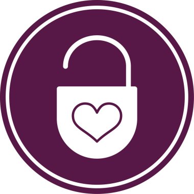 Kilit simgesinin vektör illüstrasyonu