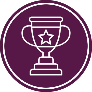 kupa ikonu vektör illüstrasyonu