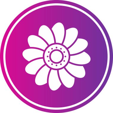 Modern çiçeğin vektör illüstrasyonu