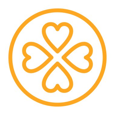 Kalp ikonu vektör illüstrasyonu