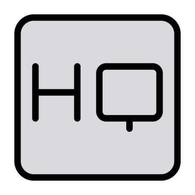 Otel hattı vektör simgesi