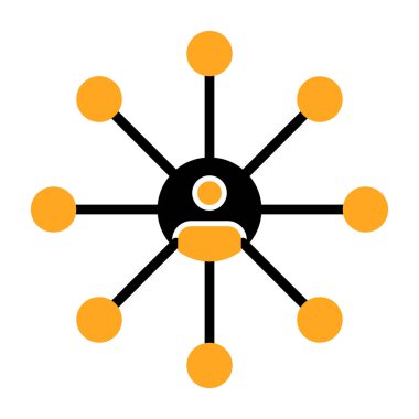 ağ bağlantısı vektör çizim tasarım