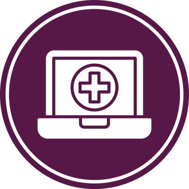 çapraz sembollü dizüstü bilgisayar, illüstrasyon