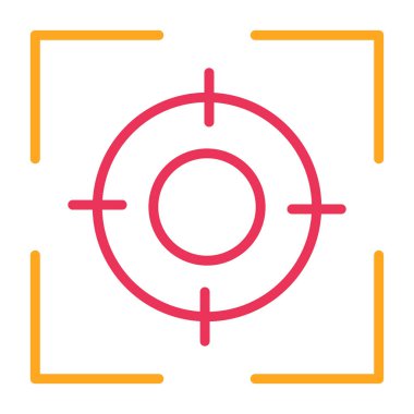 hedef simge vektör illüstrasyonu