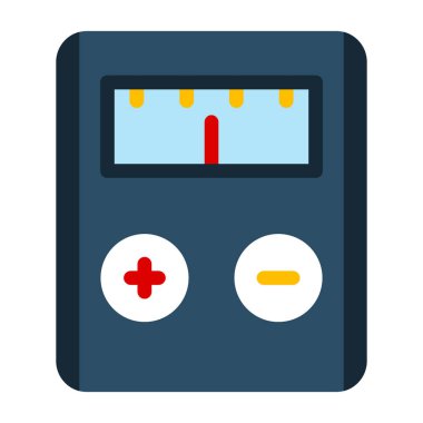 Vektör illüstrasyonu, dijital termometre