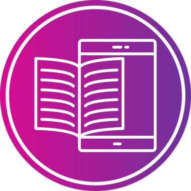 Kitap simgesinin vektör illüstrasyonu