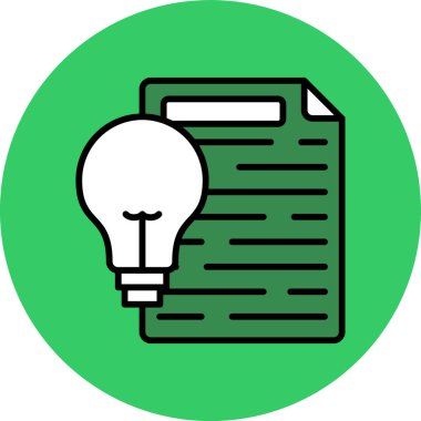 Belge simgesinin vektör illüstrasyonu