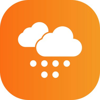 Bulut simgesi vektör illüstrasyonu