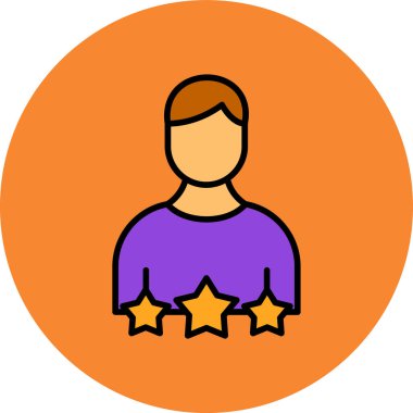 Yıldız. Web simgesi basit illüstrasyon