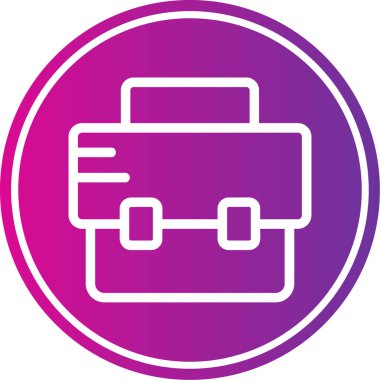 Çanta. Web simgesi basit illüstrasyon