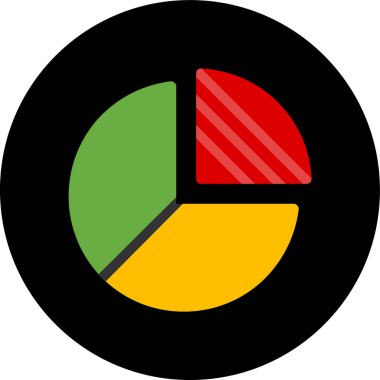 grafik pasta grafiği, vektör illüstrasyonu.