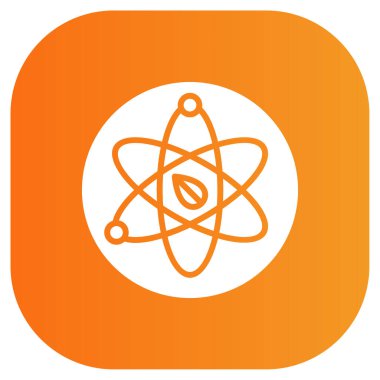 Atom simgesi. Atomun vektör çizimi