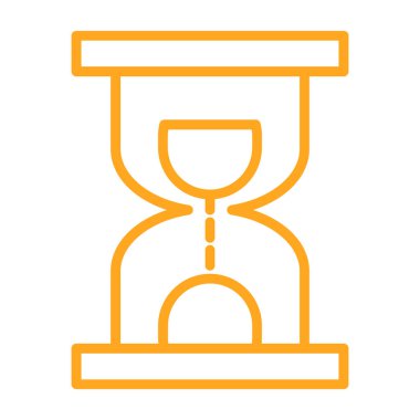 Kum saati. Web simgesi basit illüstrasyon