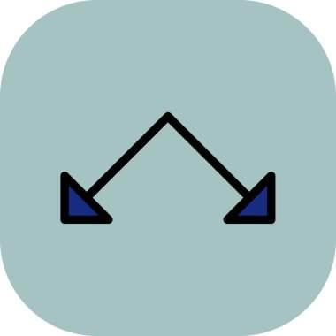 Ok. Web simgesi basit illüstrasyon