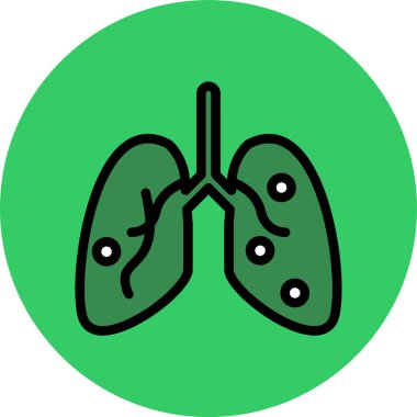 vektör ciğerleri simge illüstrasyonu