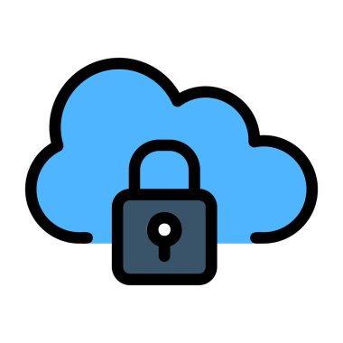 bulut hesaplama vektörü simgesi